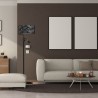 Lampa Podłogowa SATINO SILVER 1xE27 + 1X mini GU10