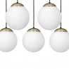 Lampa wisząca SPARTA BLACK / GOLD 5xE14