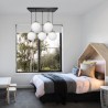 Lampa wisząca SPARTA BLACK / GOLD 5xE14