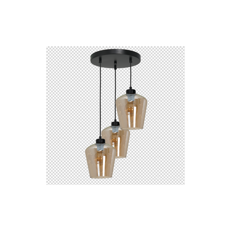 Lampa wisząca SANTIAGO AMBER 3xE27