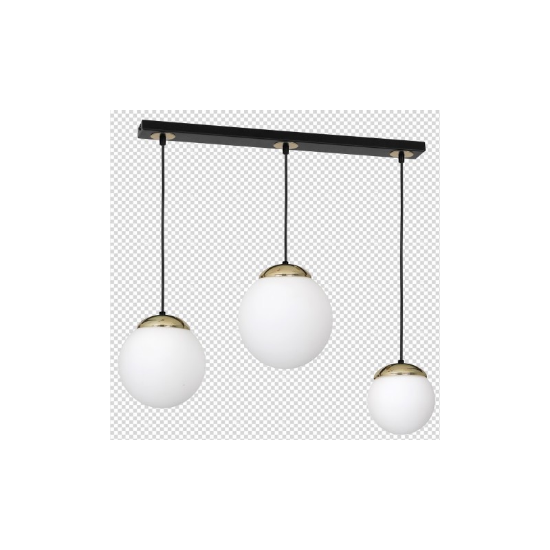 Lampa wisząca SPARTA BLACK / GOLD 3xE14