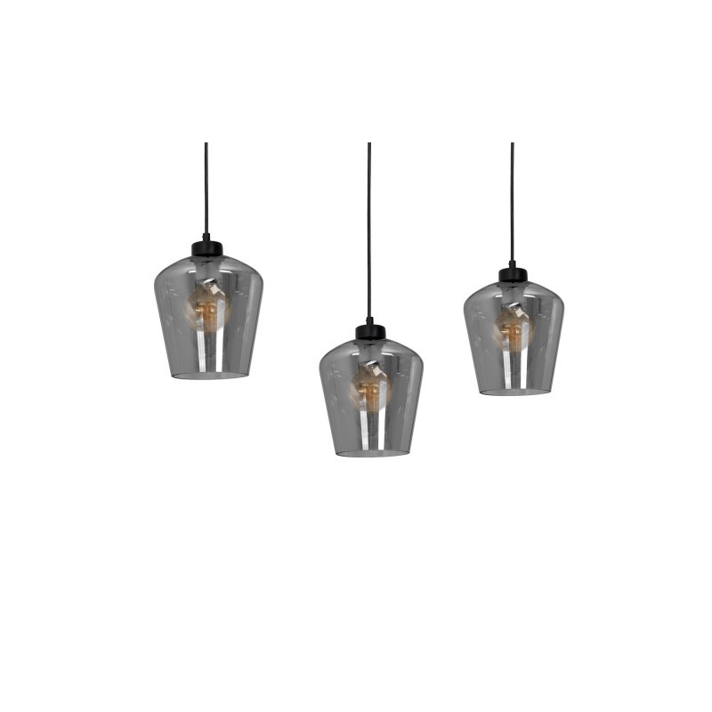 Lampa wisząca SANTIAGO SMOKED 3xE27