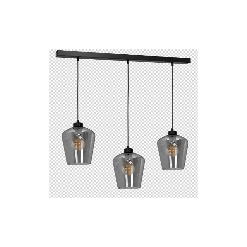 Lampa wisząca SANTIAGO SMOKED 3xE27