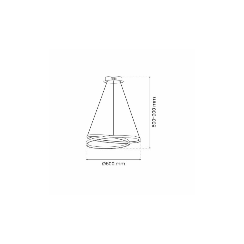 Lampa wisząca LUCERO GOLD 48W LED