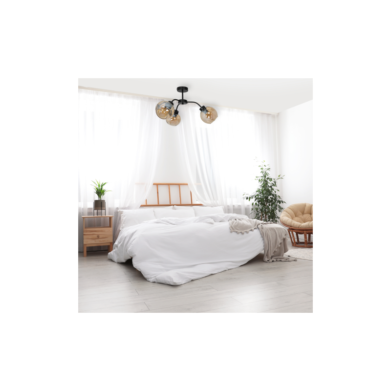 Lampa sufitowa SOFIA AMBER 3xE27