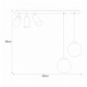 Lampa sufitowa K-4138 z serii ALBIO