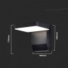 Projektor Oprawa Elewacyjna V-TAC 20W LED Czarna IP65 VT-11020 4000K 2580lm