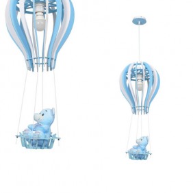 Lampa wisząca BALONIK BLUE 1xE27 60W