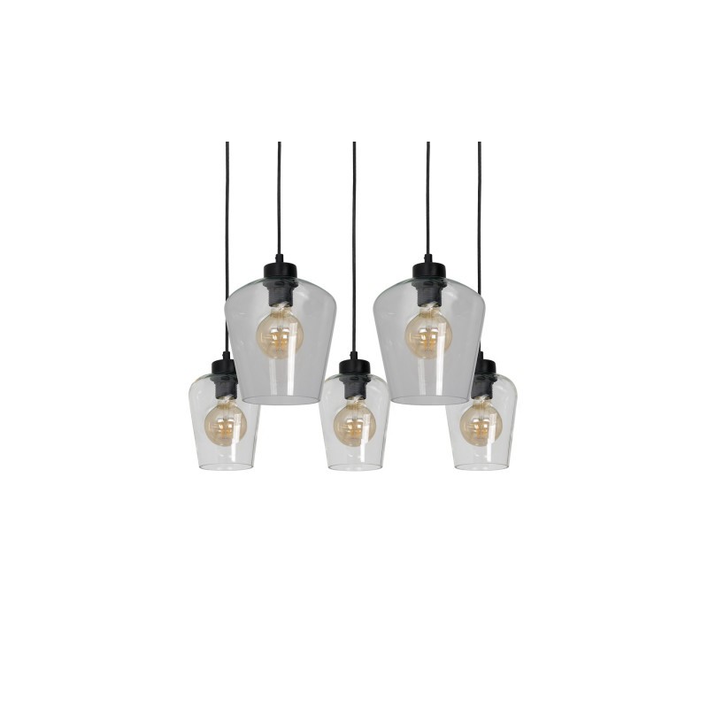 Lampa wisząca SANTIAGO CLEAR 5xE27