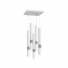 Lampa wisząca CASTRO WHITE / CHROME 5xG9