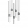 Lampa wisząca CASTRO WHITE / CHROME 5xG9