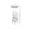 Lampa wisząca CASTRO WHITE / CHROME 5xG9
