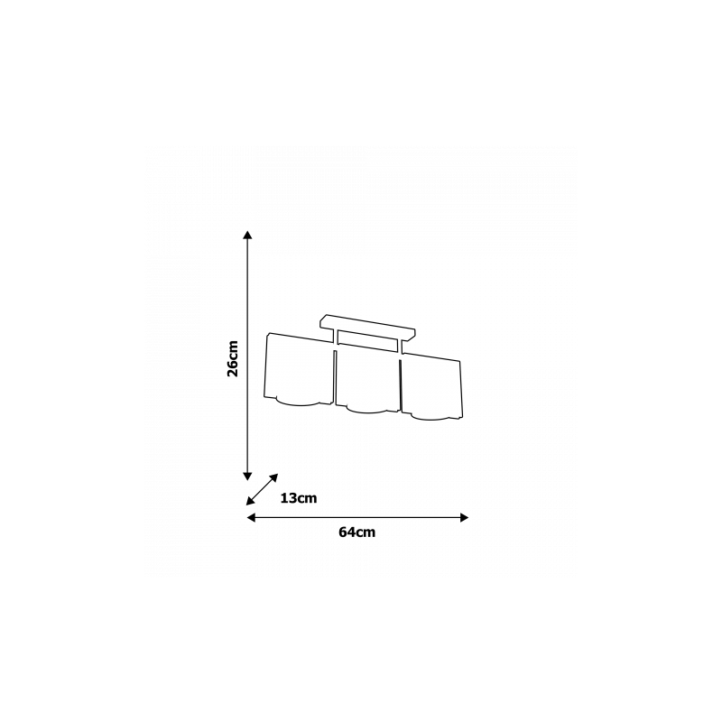 Lampa sufitowa NOAH WHITE 3xE27