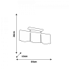 Lampa sufitowa NOAH WHITE 3xE27