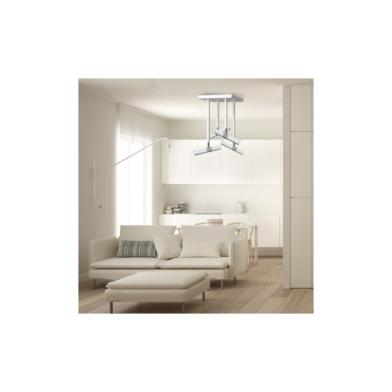 Lampa sufitowa CASTRO WHITE / CHROME 4xG9