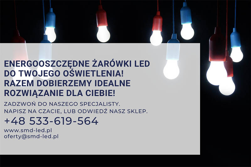zarowki ledowe do domu czy to dobre rozwiazanie, baner reklamowy, sklep z oswietleniem smd-led.pl