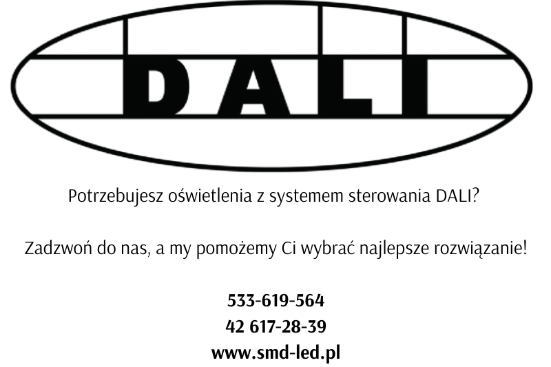 oświetlenie z systemem sterowania DALI