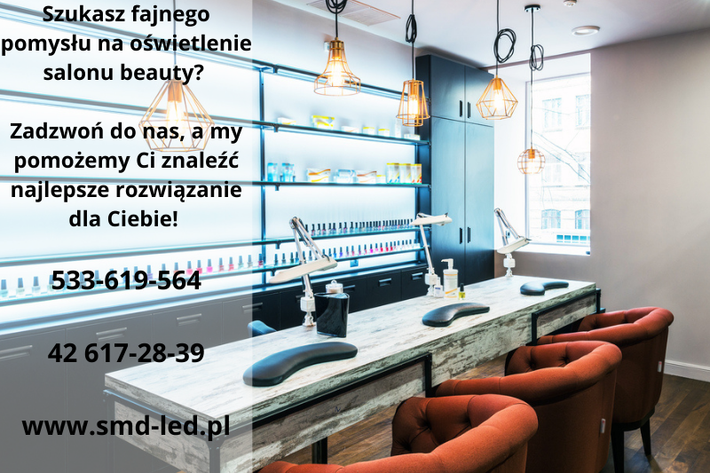 Oświetlenie salonu beauty