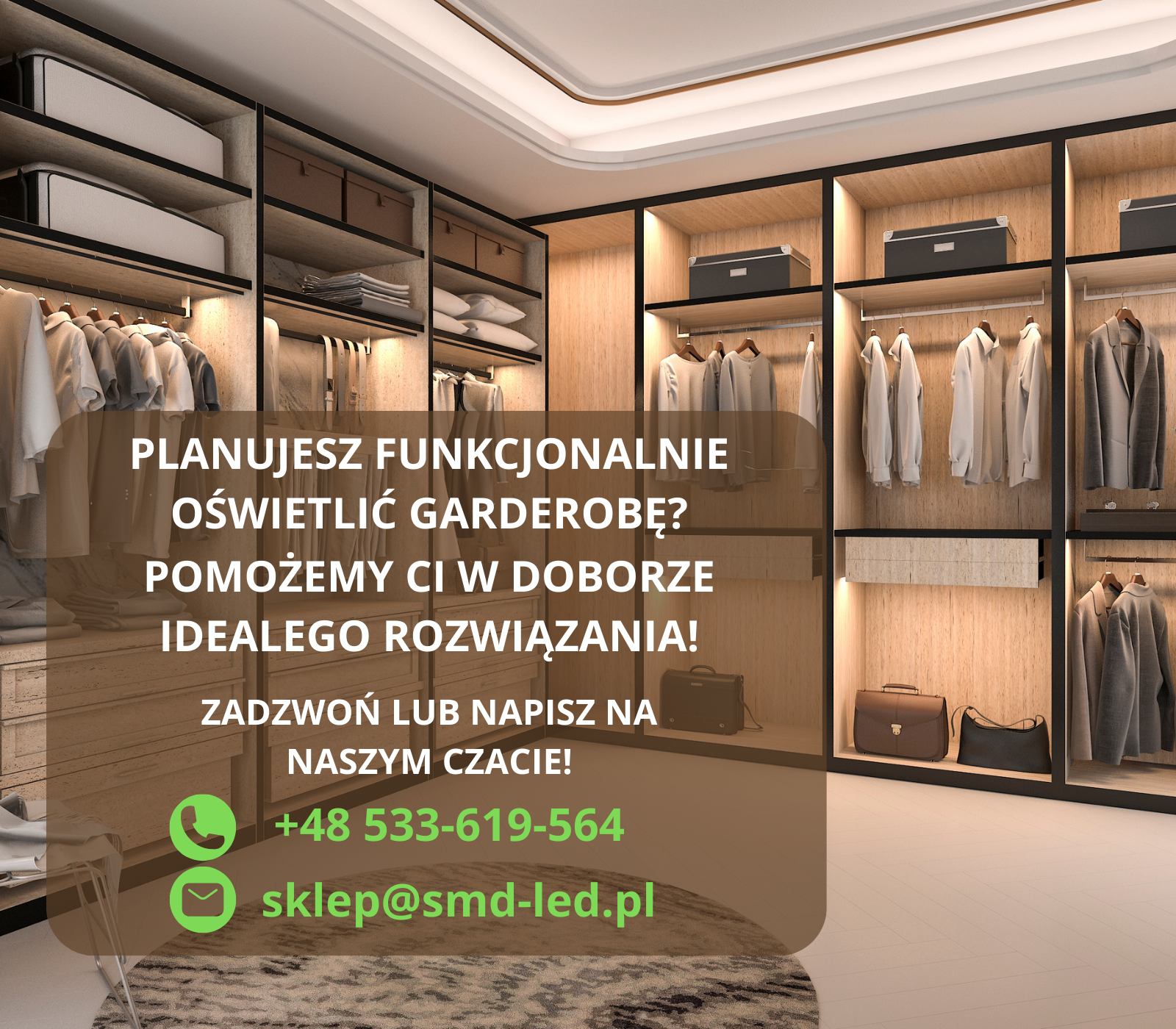 Jak oświetlić garderobę?