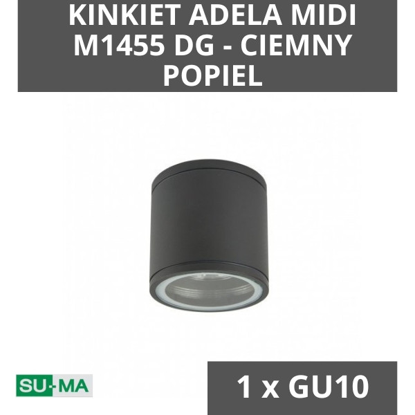 KINKIET ADELA MIDI M1455 DG - CIEMNY POPIEL