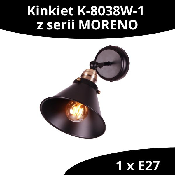 KINKIET K-8038W-1 Z SERII MORENO