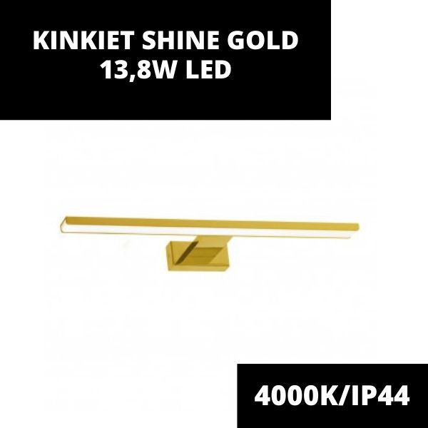 KINKIET NAD LUSTRO SHINE GOLD 13,8W LED