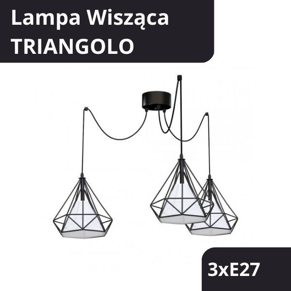 LAMPA WISZĄCA TRIANGOLO 3XE27
