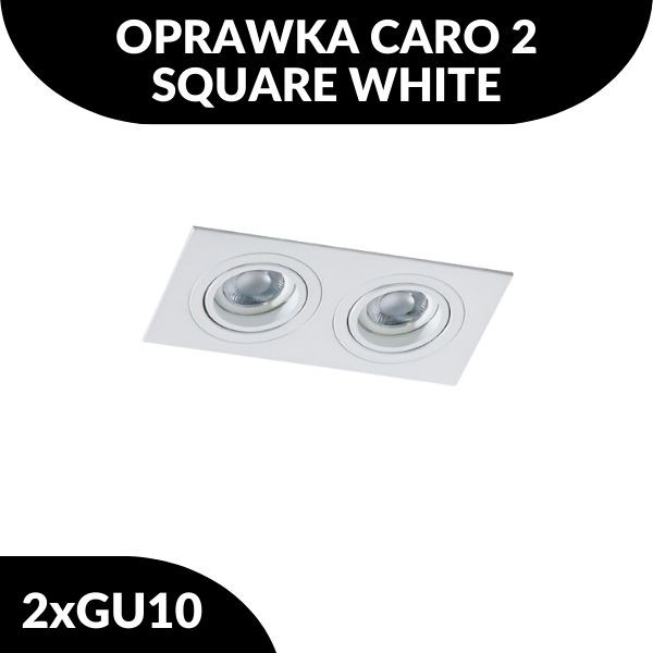 OPRAWKA CARO 2 SQUARE WHITE