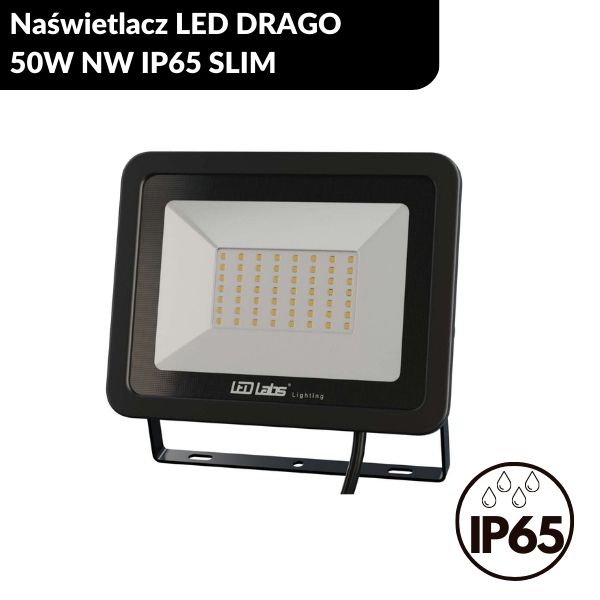 Naświetlacz LED DRAGO 50W NW IP65 SLIM (1)