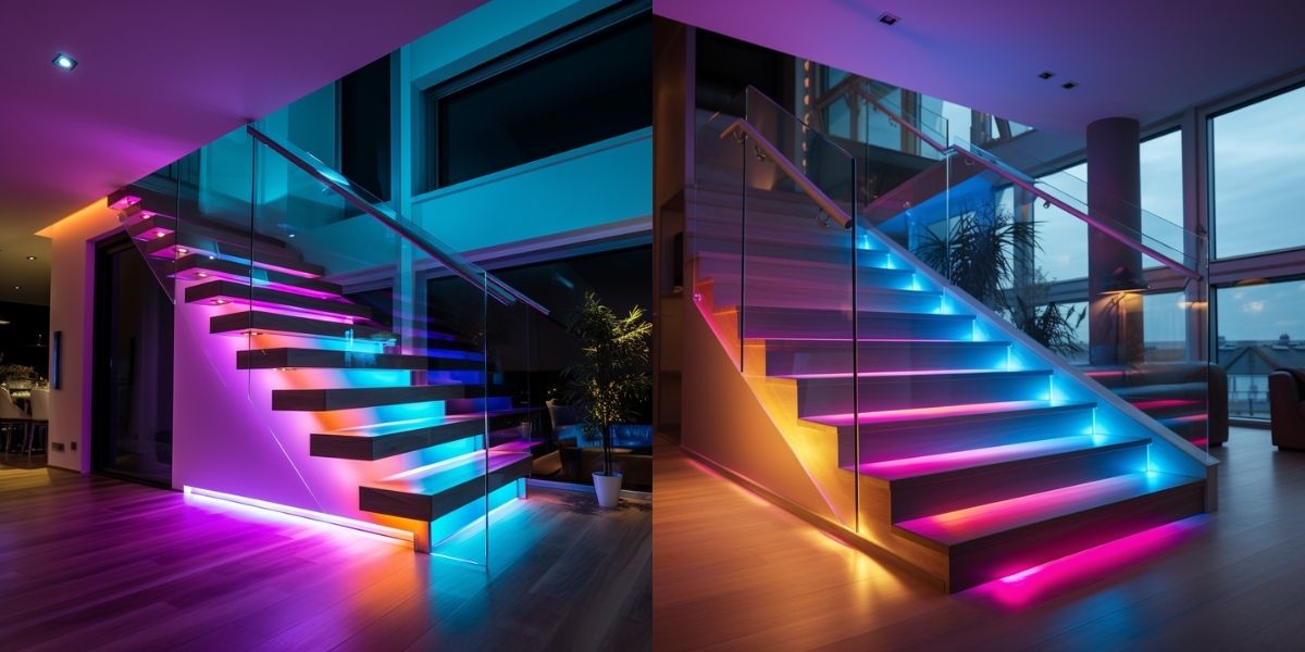 sterowanie oświetleniem schodów - oświetlenie stopni schodowych