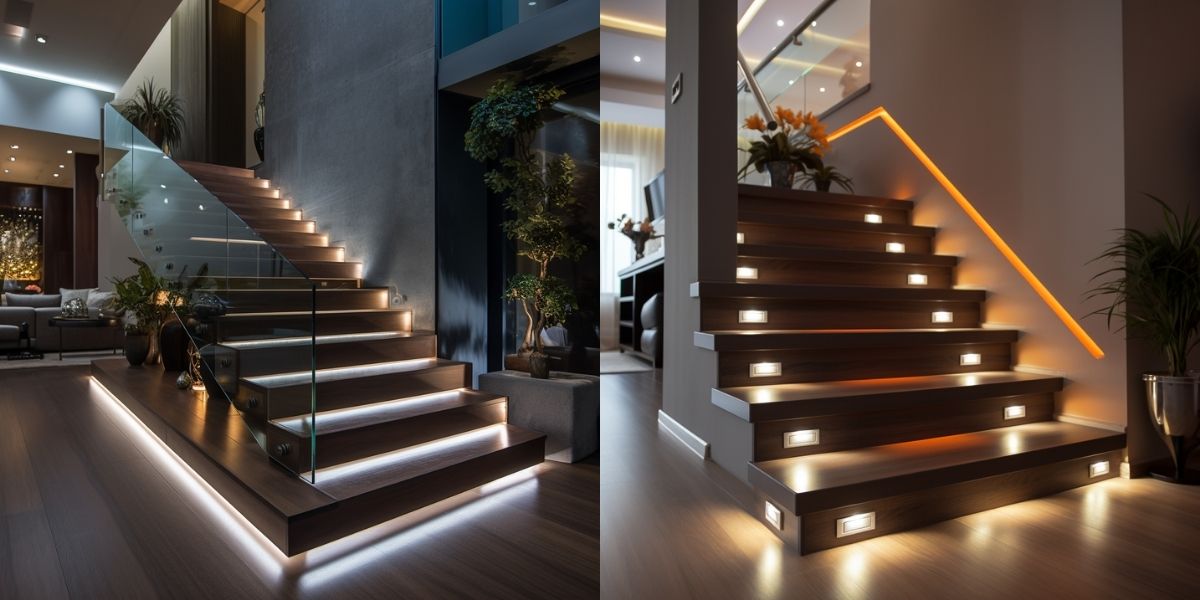 Ledy na schody - oświetlenie stopni schodowych