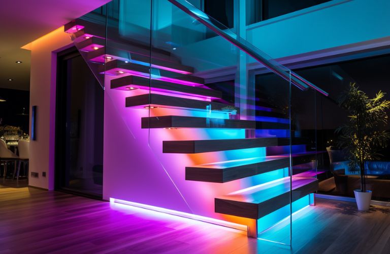Oświetlenie stopni schodowych