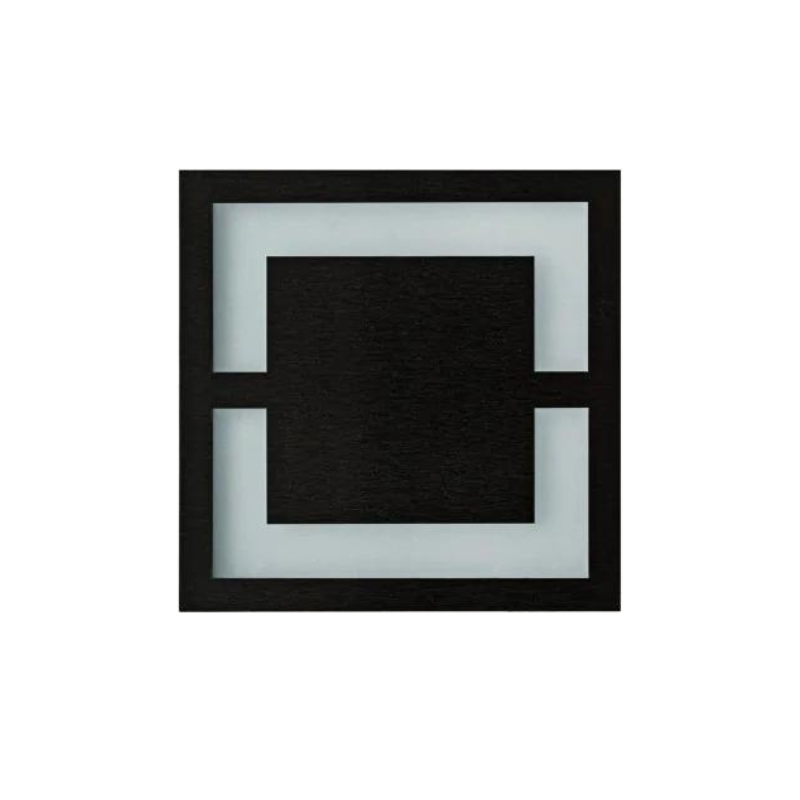 CZARNA DEKORACYJNA OPRAWA LED SCHODOWA QUADRO 3000K