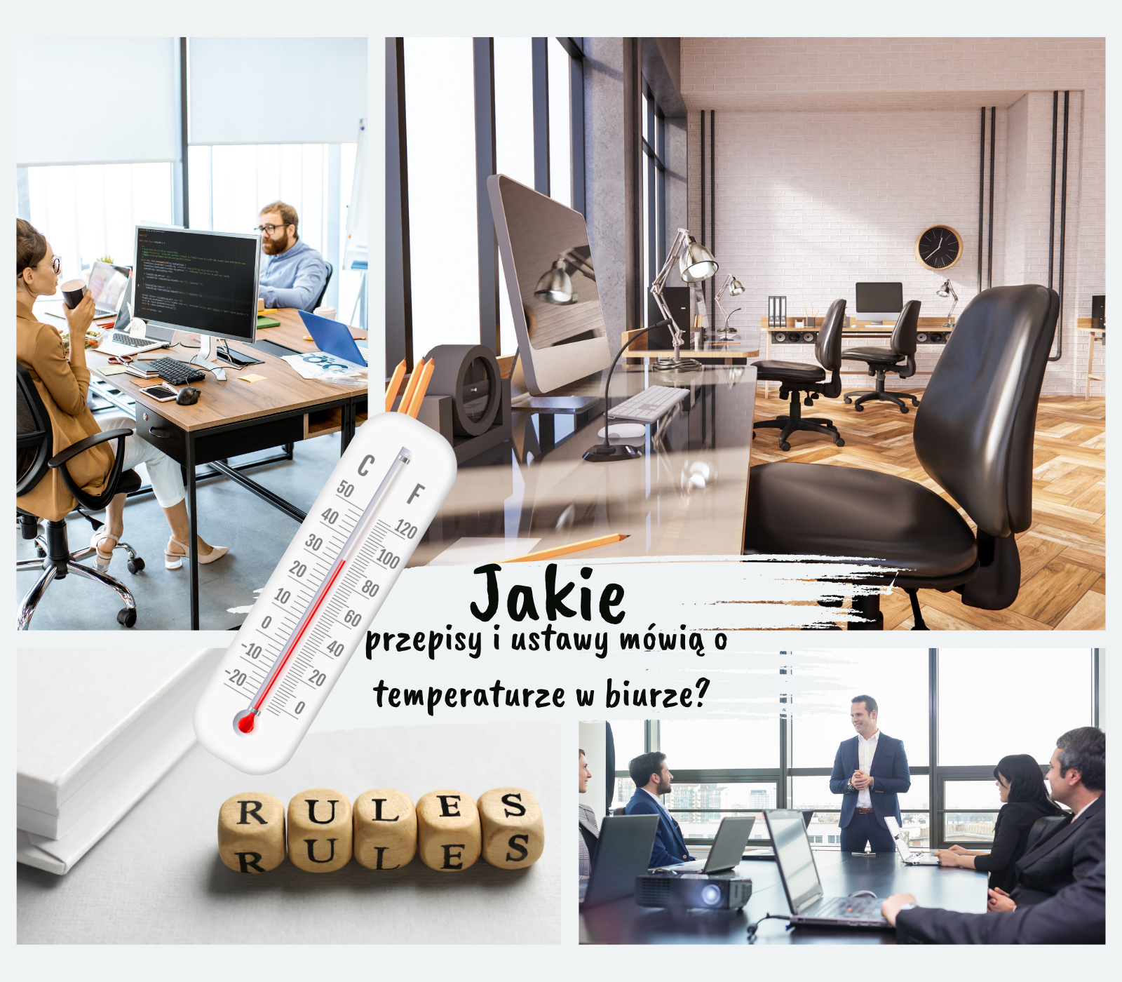 Jakie przepisy i ustawy mówią o temperaturze w biurze