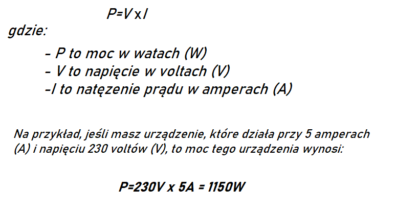przelicznik ampery na waty