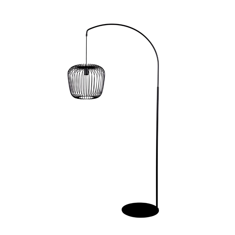 LAMPA CZARNA PODŁOGOWA K-4180 Z SERII ADIOS 1XE27
