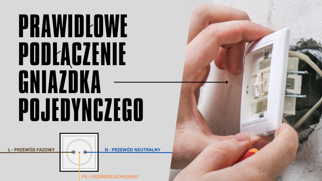 Prawidłowe podłączenie gniazdka pojedynczego