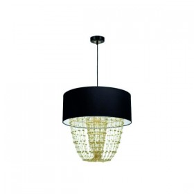 Złota lampa wisząca glamour