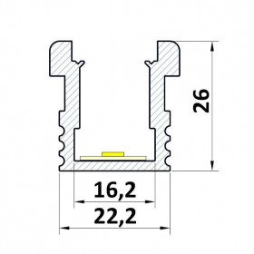 Profil LED hermetyczny P24-1