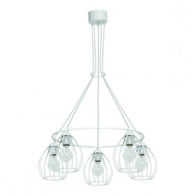 Lampa rustykalna biała
