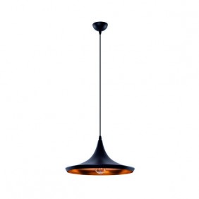 Lampa sufitowa czarna loft