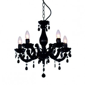 Lampa wisząca czarna glamour