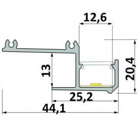 Profil LED typ IPA12