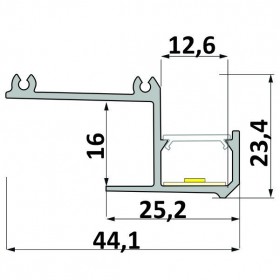 Profil LED typ IPA16