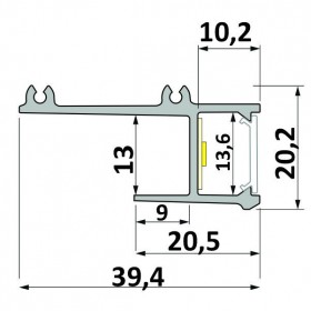 Profil LED typ APA12
