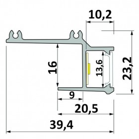 Profil LED typ APA16