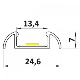 Profil LED nawierzchniowy P2-1