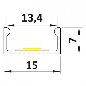 Profil LED nawierzchniowy P4-1