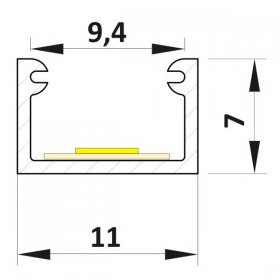 Profil LED nawierzchniowy P4-2
