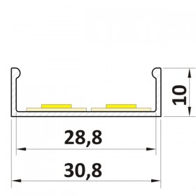 Profil LED nawierzchniowy P13-1